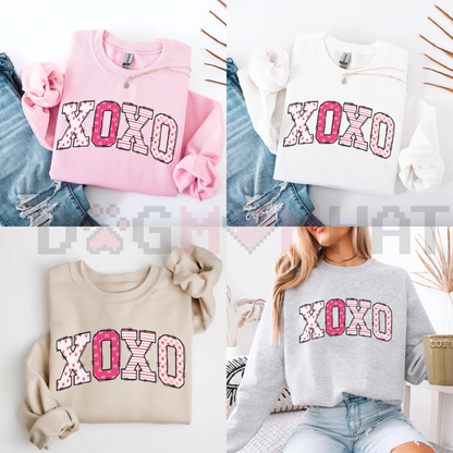Preppy Valentine's Day XOXO Sweatshirt
