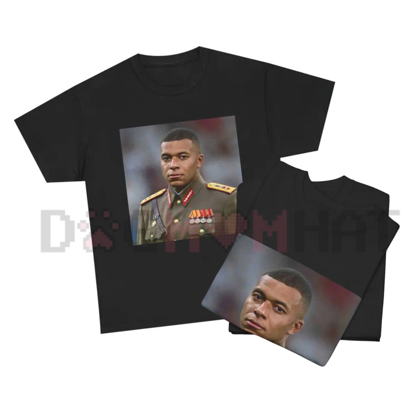 Dictator Mbappe Funny Graphic T-Shirt - Football Fan Satire Meme Tee