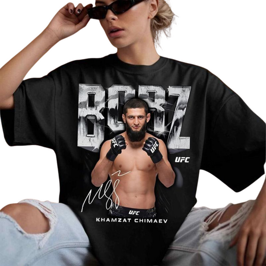 "Borz" Khamzat Chimaev T-Shirt - The Wolf MMA Fan Tee
