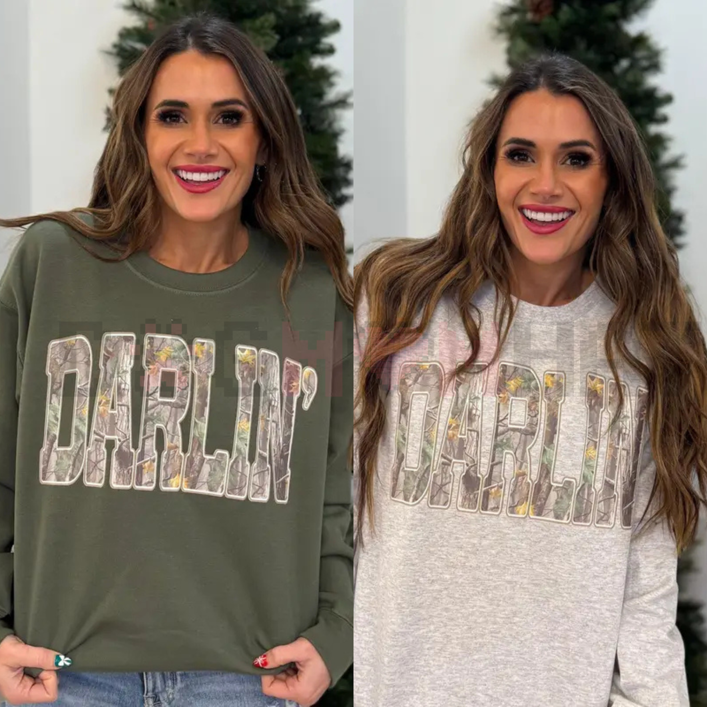 "Western Darlin" Retro Camo Sweatshirt