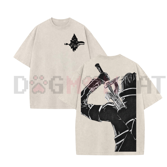 Sword Art Online Kirito B&W Graphic Tee