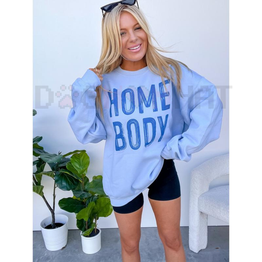 HOMEBODY Graphic Pullover Sweatshirt – Cozy Unisex Crewneck for Ultimate Casual Comfort