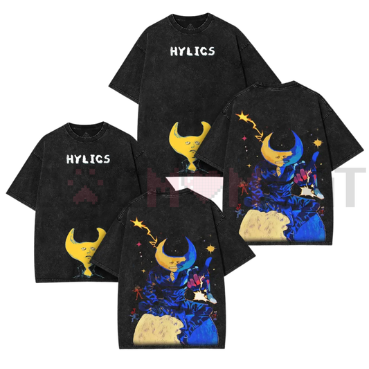 Hylics Game Oversize Acid Wash T-Shirt