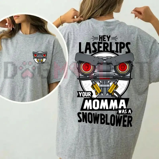 Johnny 5 Retro Sci-Fi Comedy Tee - Classic 80s Movie Laser Lips Pure Cotton Unisex T-Shirt