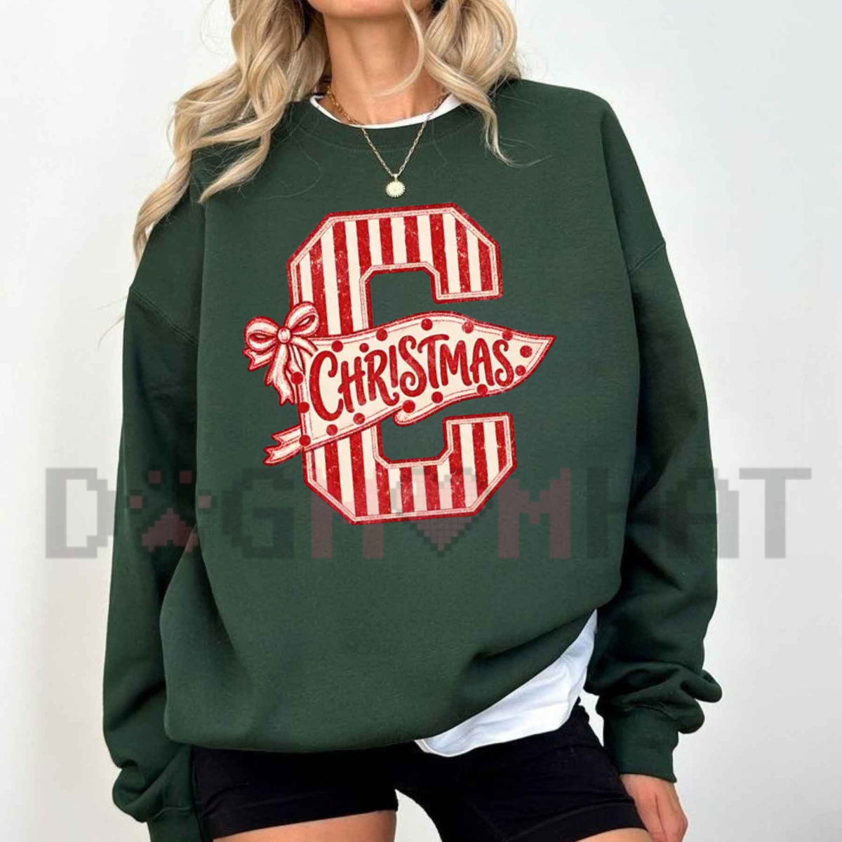 Varsity Christmas Trendy Women's Crewneck Sweatshirt