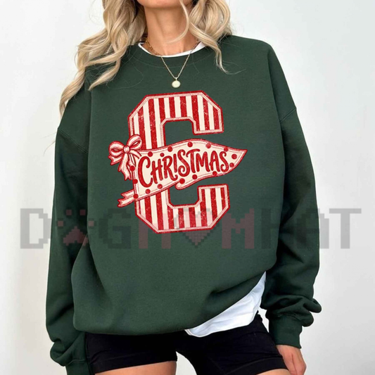 Varsity Christmas Trendy Women's Crewneck Sweatshirt