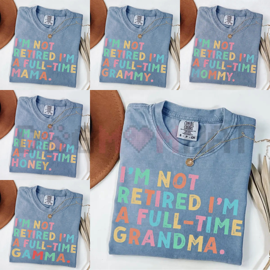 Retirement Grandma Shirt – Personalized Nana Mimi Gigi T-Shirt