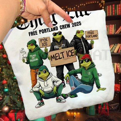 "No Kings In America" Frog Resist T-Shirt – Portland Political Statement Anti-Tyranny Tee