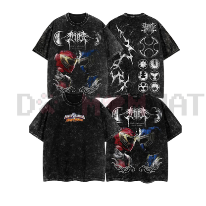 BornOfDarkness Ninja Storm Red vs. Navy Ranger Vintage T-Shirt