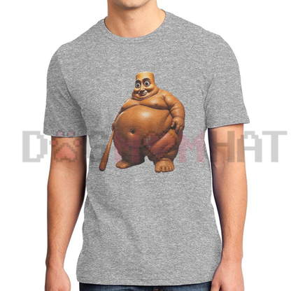 Viral Sahur Drummer Meme Graphic Tee - Funny Tung Tung Tung Pure Cotton Unisex Casual Shirt