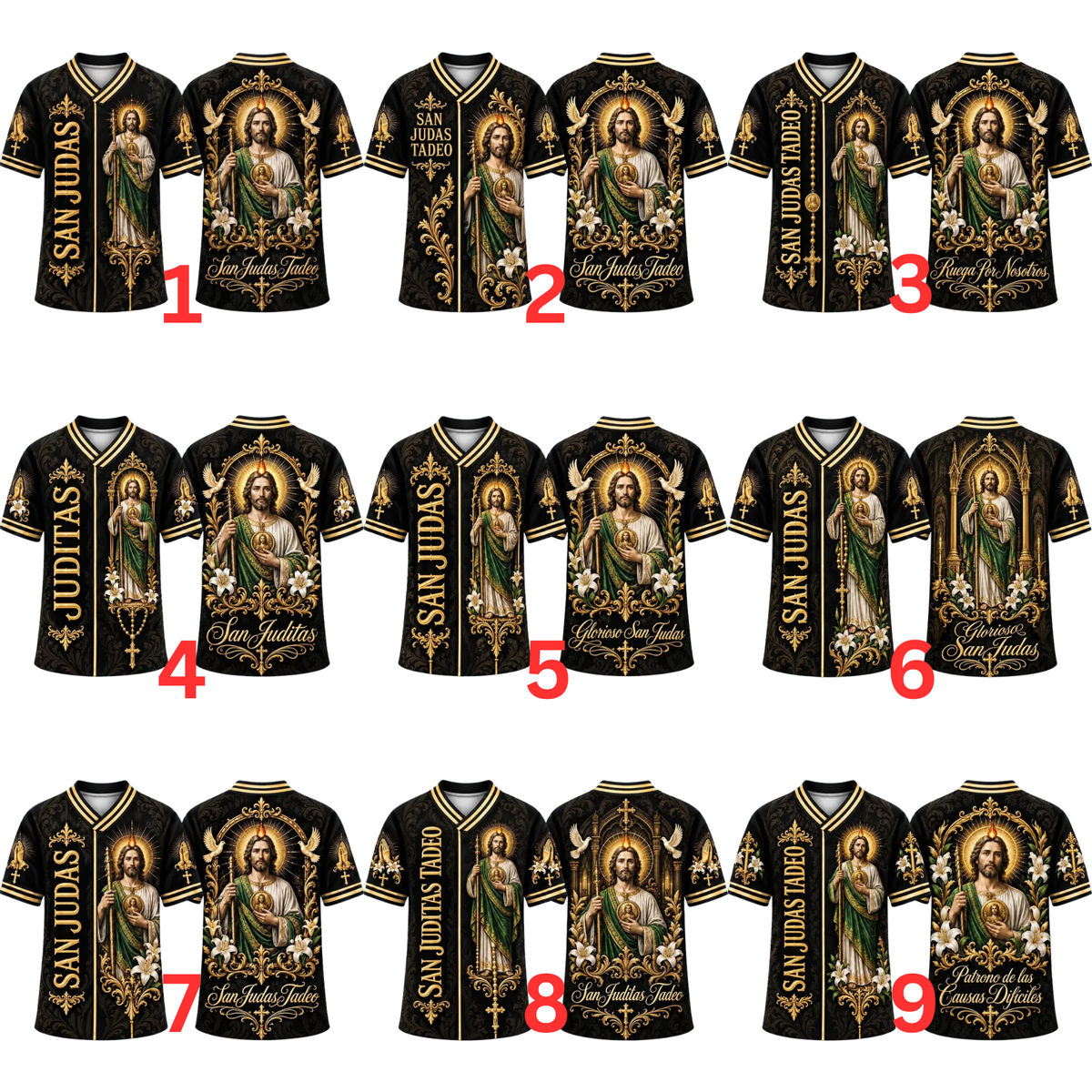 Men's San Judas Tadeo Graphic V-Neck Tee