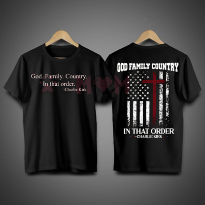 Freedom 14th Red God Family Country T-Shirt – Retro Graphic Patriotic Statement Tee