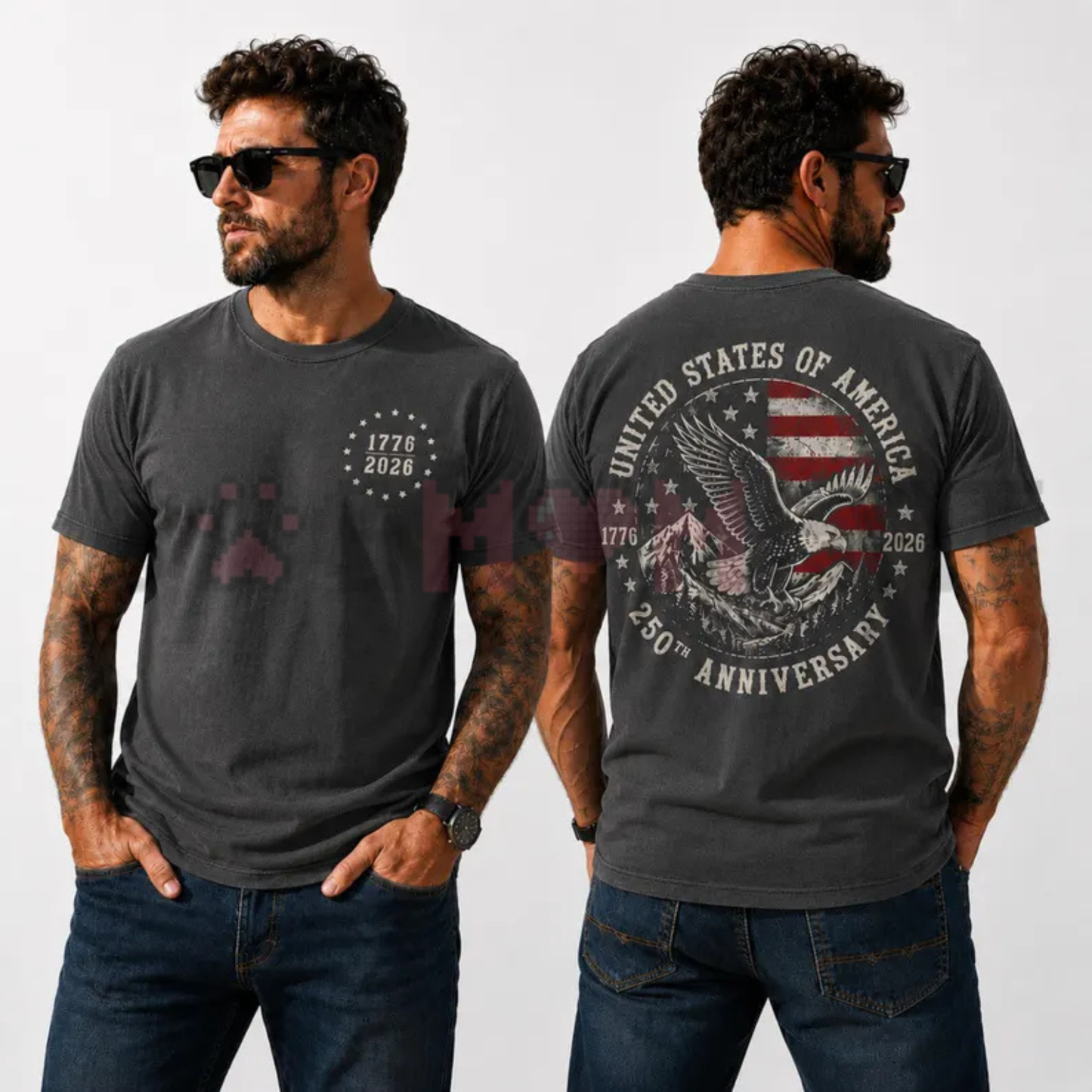 America 250 "Semiquincentennial" Eagle Tee