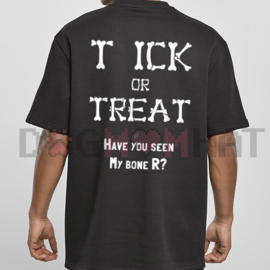 "Tick Or Treat" Funny Halloween Cotton T-Shirt - Daily Casual Graphic Menswear