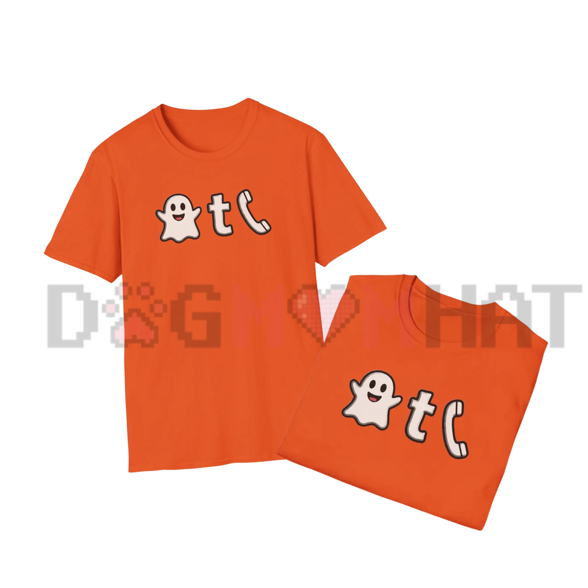 Ghost Phone Text "I'm Outside" T-Shirt - Halloween Ghost Call Typography Graphic Tee