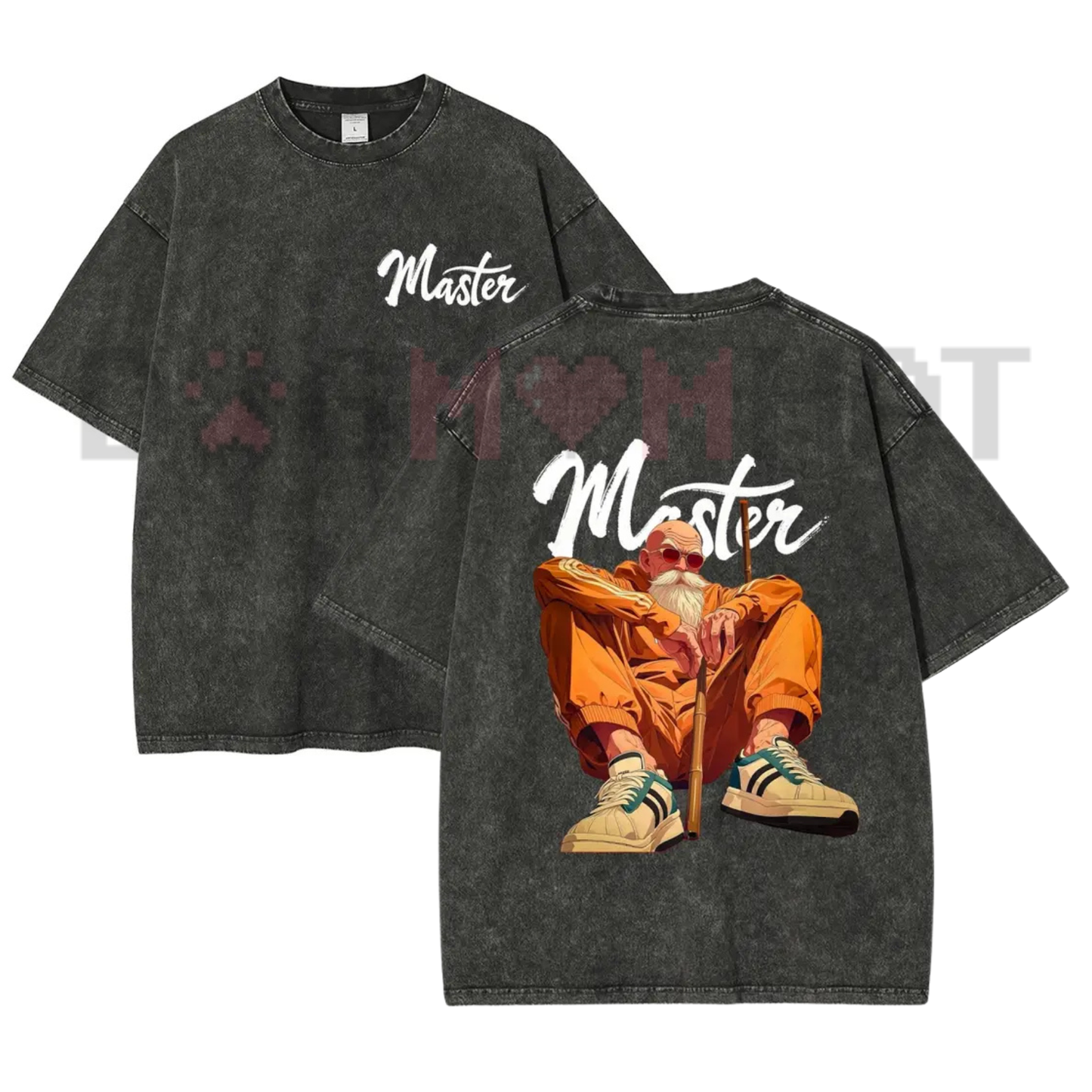 90s Anime Vintage Washed Graphic T-Shirt