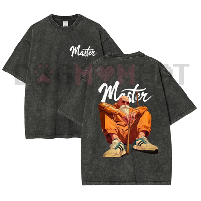 90s Anime Vintage Washed Graphic T-Shirt