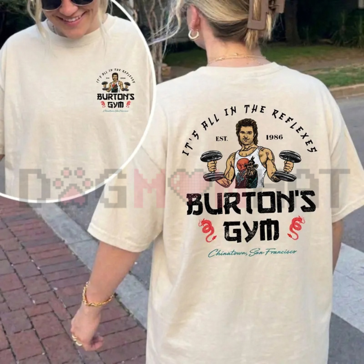 Vintage Big Trouble In Little China It's All In The Reflexes Graphic T-Shirt