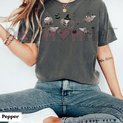 Comfort Colors® Spooky Possum T-Shirt - Halloween Opossum Graphic Tee
