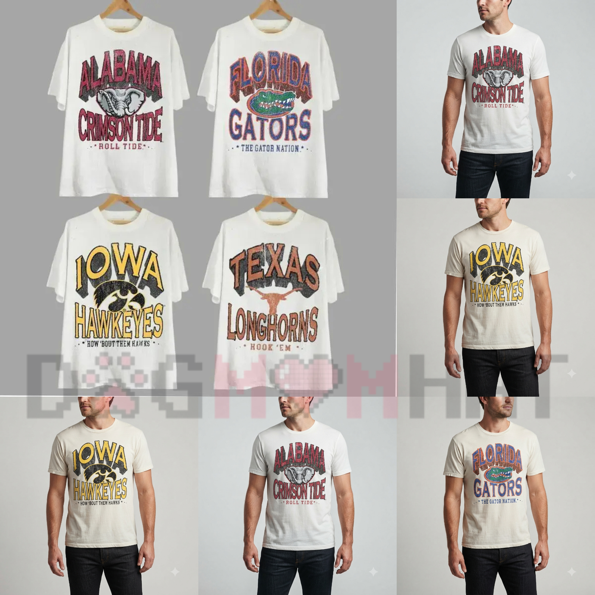 Vintage College Football Mascot Graphic T-Shirt – Retro Sports Unisex Tee