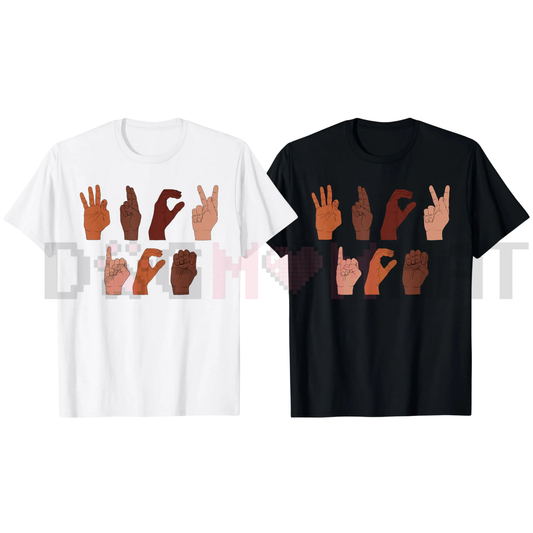 F ICE Hand Sign Language T-Shirt