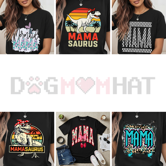 "MAMA" Bold Print T-Shirt – Modern Minimalist Motherhood Tee