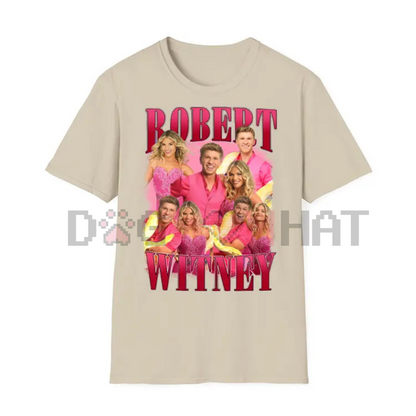 "Stars on Stage" Pink Dance Tee – Retro Dance Tour Style Fan Shirt