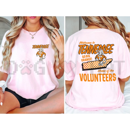 Comfort Colors University of Tennessee Welcome to Tennessee Short Sleeve Graphic T-Shirt