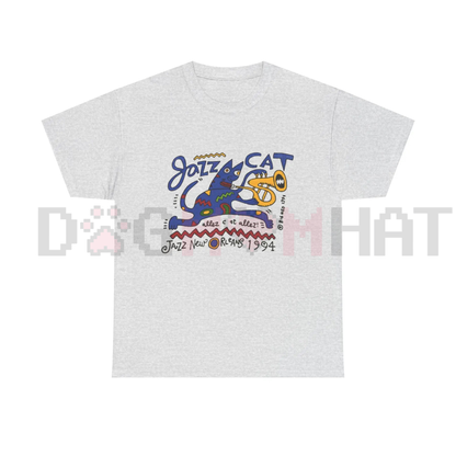 "Midnight Session" Vintage Jazz Cat T-Shirt