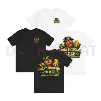 Barry McCockin Irish Cider Funny T-Shirt – Hilarious St. Patrick's Day Men's Graphic Tee