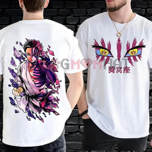 Akaza Demon Slayer T-Shirt – Anime Manga Color Shirt, Kimetsu No Yaiba Fan, Unisex Short Sleeve Tee