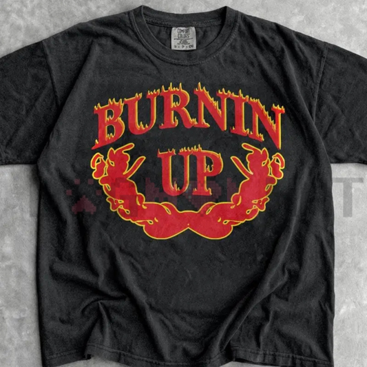 JB Burning Up Tour 2026 T-Shirt - Burning Up All Over Again Fire Crest Tee