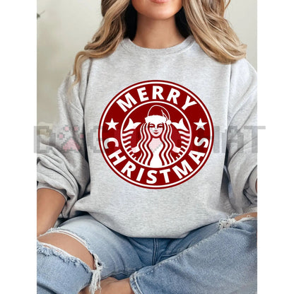 Merry Christmas Graphics Crewneck Sweatshirt