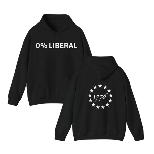 "0 Lib" Funny Dad Christmas Gift Hoodie