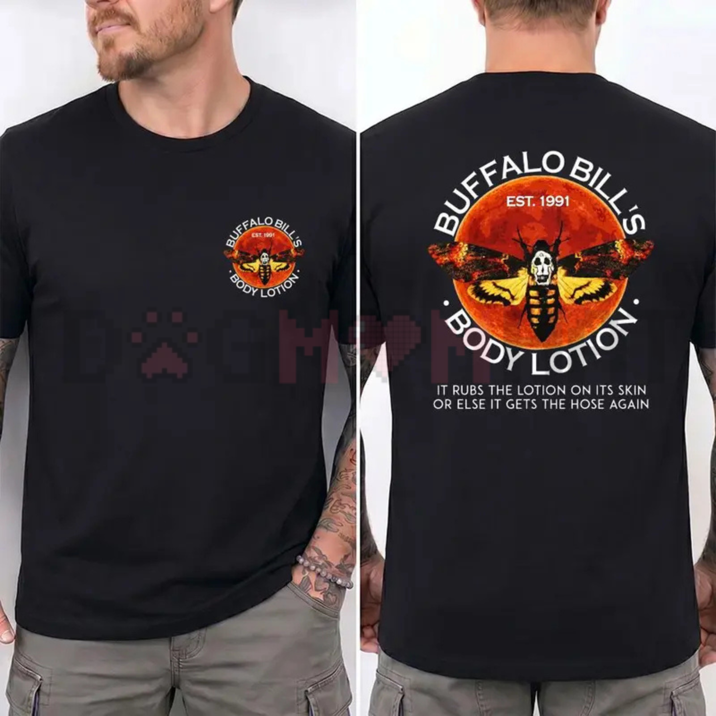 Buffalo Bill's Body Lotion T-Shirt - Classic Silence of The Lambs Horror Movie Tee