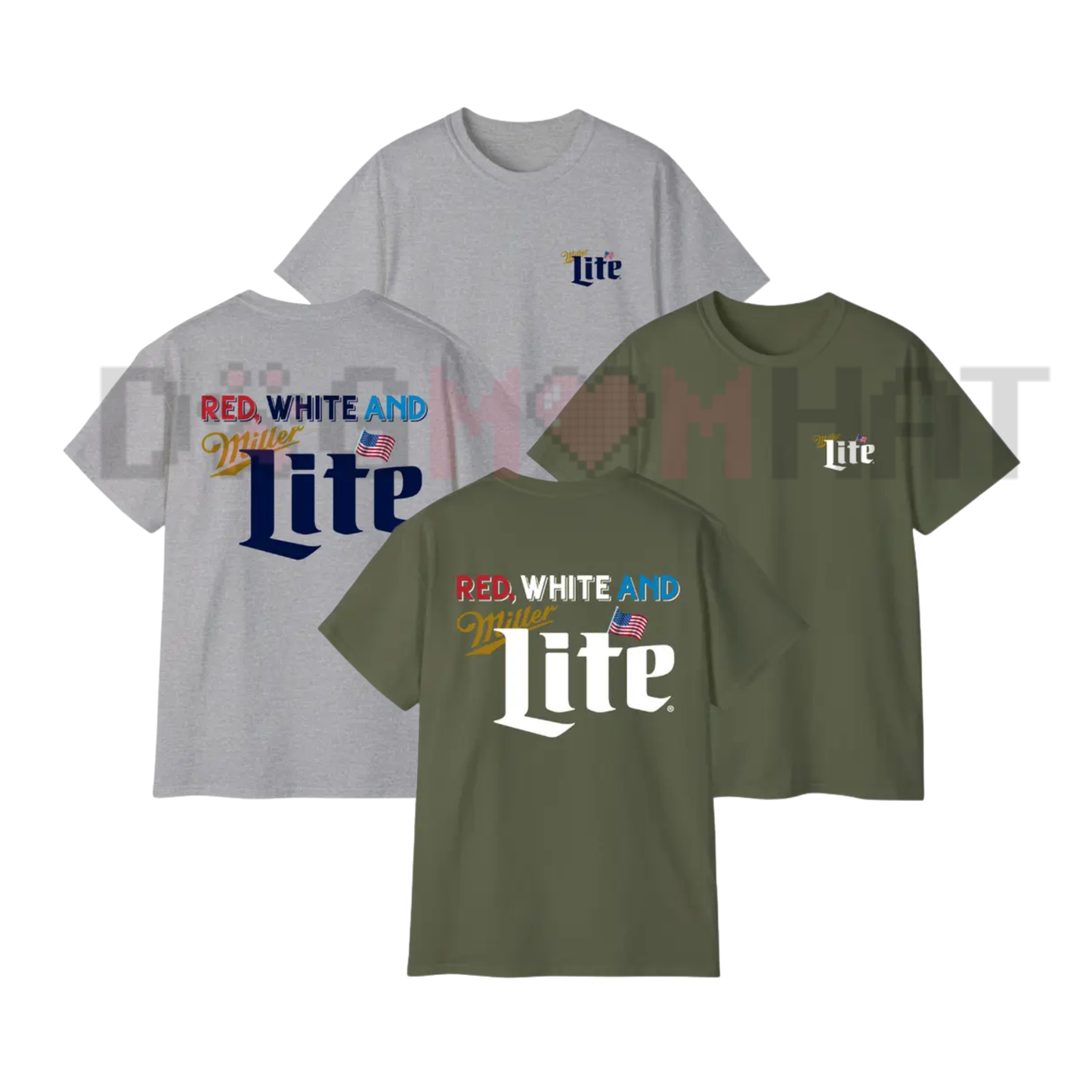 "Red White And Lite" Colorful 4th of July T-Shirt