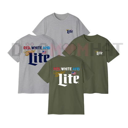 "Red White And Lite" Colorful 4th of July T-Shirt