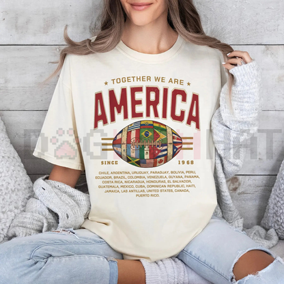 "Together We Are America" Football Tee