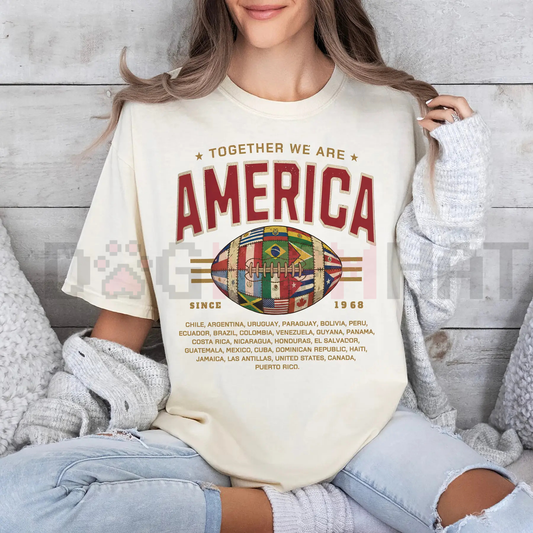 "Together We Are America" Football Tee