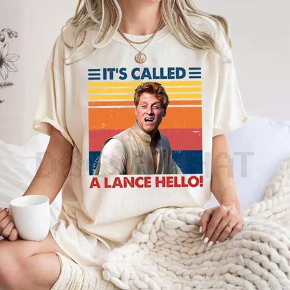 A Knight's Tale "It's Called A Lance, Hello" T-Shirt – Vintage Movie Quote Cult Classic Tee