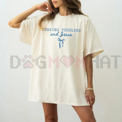 Groovy "Chasing Jesus & Toddlers" Shirt