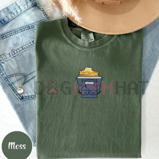 Embroidered Mini Pekka Pancake Shirt – Comfort Colors, Funny Gaming Tee