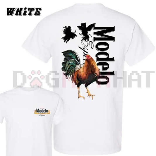 Vintage Style Modelo Rooster T-Shirt – Iconic Mexican Graphic