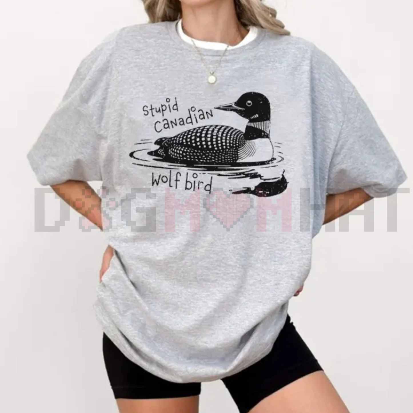 Stupid Canadian Wolf-Bird Shirt
