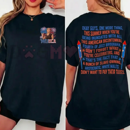 Dazed and Confused Ginny Stroud 4th of July 2-Sided Tee