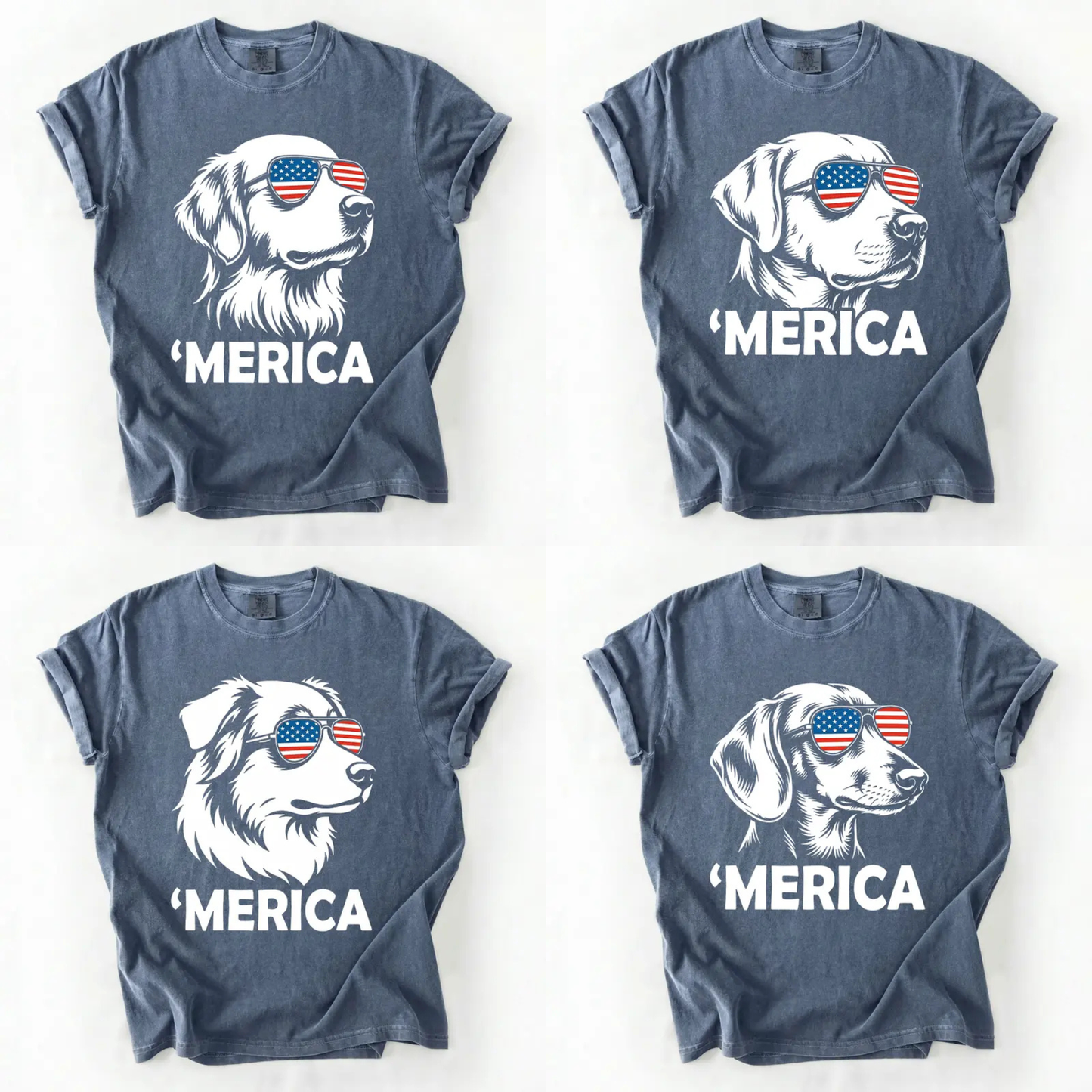 Patriotic Dog 4th of July T-Shirt