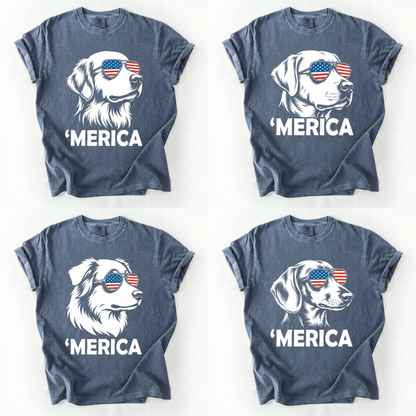 Patriotic Dog 4th of July T-Shirt