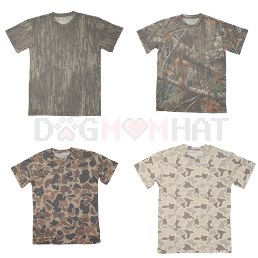 The Mad Hatter Camo Blank T-Shirt – Vintage Military Camouflage Tee