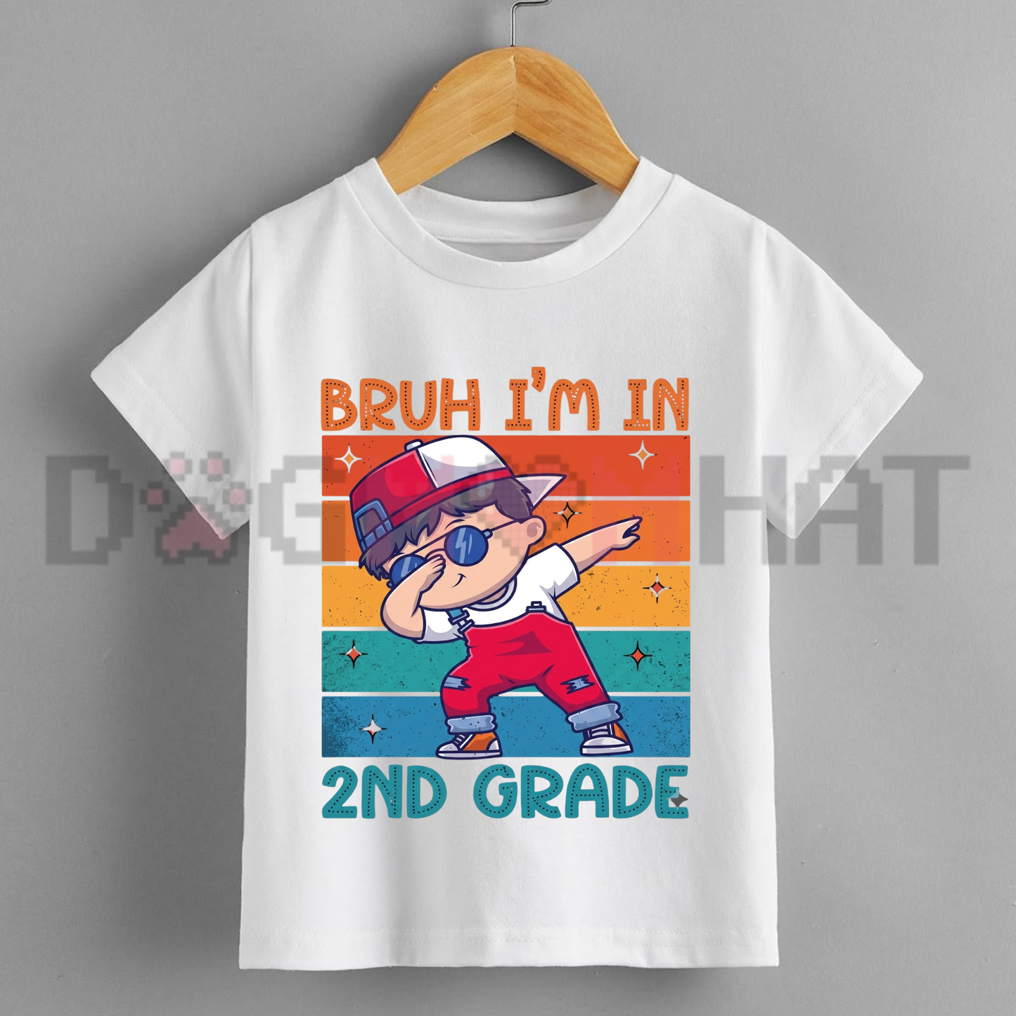 Bro I'm In Second Grade Now Kids Graphic Tee - Funny Back To School Short Sleeve Cotton Boys T-Shirt