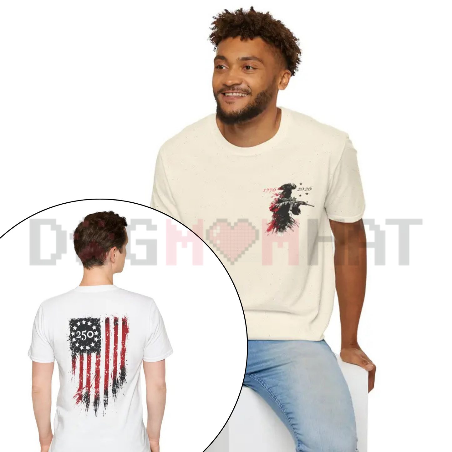 America 250 Revolutionary Soldier Graphic Tee